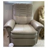 Lazy Boy Beige Leather Reclining Chair