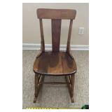 Low to the Ground Nursing/Sewing Rocking Chair.