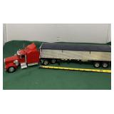 Kenworth Semi Witu Hopper Bottom Dump Trailer.