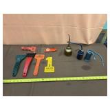 Vintage Metal Oil Cans and Ice Scrappers