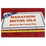 10 x 20 Marathon Motor Oil Sign