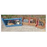 Wooden Tool Tray with Tools
