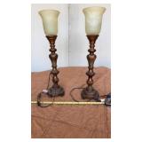 Set of Regency Hill Sattley 23 1/4" high gold and