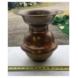 VTG Large Brass & Copper Spittoon Pony Express