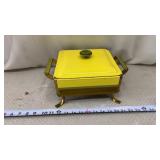 1950s/1960s Fire King? yellow and green chafing