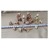 Mid century ceramic "spaghetti poodle" figurines
