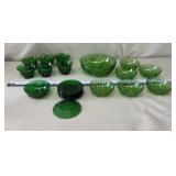 Anchor Hocking? green glass bowls in the
