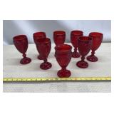 Pioneer Woman Adeline Ruby Red glass goblets