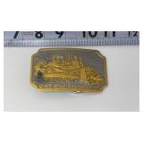 GOLD CAT D10 TRACTOR BELT BUCKLE, CATERPILLAR