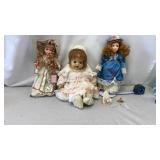 Vintage Porcelain Bisque Dolls