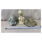 Vtg style angel cherub statues