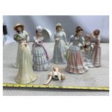 Vintage HOMCO Porcelain Figurines: Victorian