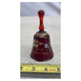 Fenton Art Glass 40th Anniversary ruby red bell
