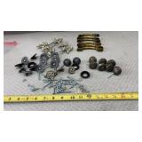 Antique bronze bail pulls and smaller, decorative