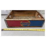 Vtg Wooden Pepsi Crate