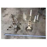 Antique Lamps-candelabra-style table lamp. &