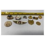 Military Lapel/Cap Pins, Button and more