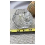 Kosta BODA Crystal SNOWBALL Votive Candle Holder