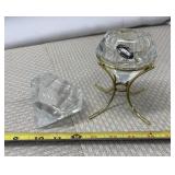 2-PartyLite Solitaire diamond-shaped 24% lead
