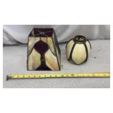 Tiffany-style stained glass lamp  Shade and slag
