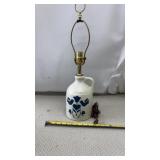 Harris Potteries of Chicago stoneware jug lamp