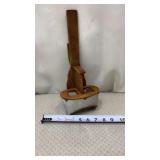 Vtg wood and aluminum stereoscope viewer,