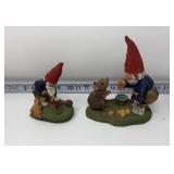2-Artina gnome figurine made in the USA Classic