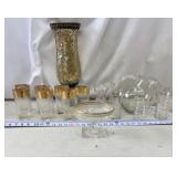 Hollywood Regency cocktail barware items,