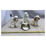 Large Poodle Figurines