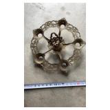 1930s  J.C. Virden cast metal ceiling light