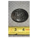 1988 Hesston National Finals Rodeo belt buckle