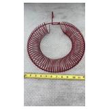 12-inch metal wire wreath bird feeder