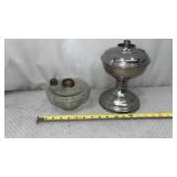1-Metal and 1-Glass Oil Lamps