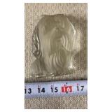 Viking Glass dog figurine paperweight
