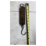 John Chatillon & Sons 25 Lb Antique Hanging Brass