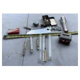 Collection of vintage medical tools, including