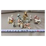 1950s Porcelain Spaghetti Poodles Hand Painted