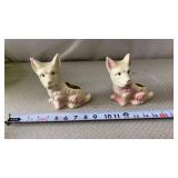 2- Mid-Century Pottery West Highland Terrier Dog
