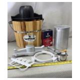 Vtg Ice Cream Maker Set
