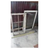 Vtg Wood Framed Windows