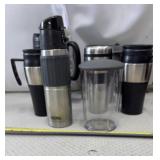 Various styles of black and stainless steel