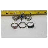 Silver Tones Rings