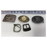 Western. Style Belt Buckles-1993 Siskiyou pewter