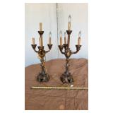 Rococo Baroque electric candelabra antique style
