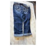 Silver Twisted Capri size 31