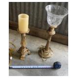 Hollywood Regency style Ornate gold-tone electric