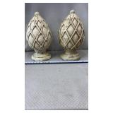 Pair of decorative architectural finials