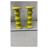 2-Vintage Avocado Green Japan Round Stacked Base