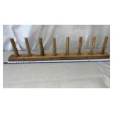 Rustic wooden wall-mounted rack