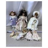 Collectible Vtg Porcelain Dolls